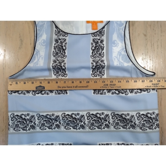 Joe Fresh shift dress blue & floral lattice print - Picture 9 of 9